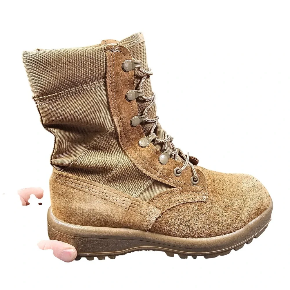 Belleville AHWC Hot Weather Military Combat Boot Coyote 23-D-1001 4 Wide US Made